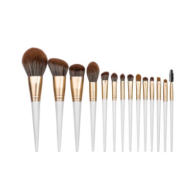 14 pcs   white  brush  makeup brushes