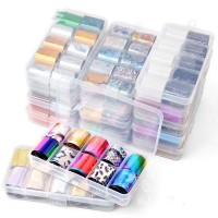 Wholesale15 designs beautiful Starry Sky Nail Wraps Transfer Foil Star Design Decals Sticker