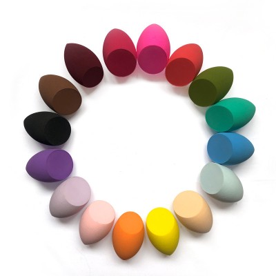 Different Colors China Wholesale Premium Big Size Super Soft Make Up Beauty Sponge Blender 3d Latex Free Makeup Sponge